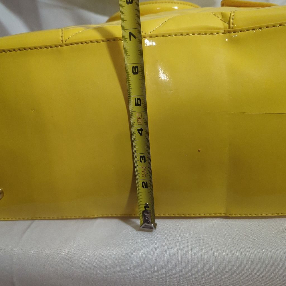 Maxx New York Yellow Quilted Satchel - Picture 7 of 12